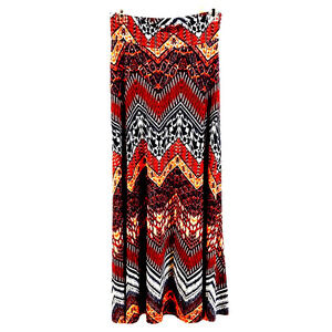 Multi color geometric design maxi skirt , see measurements
